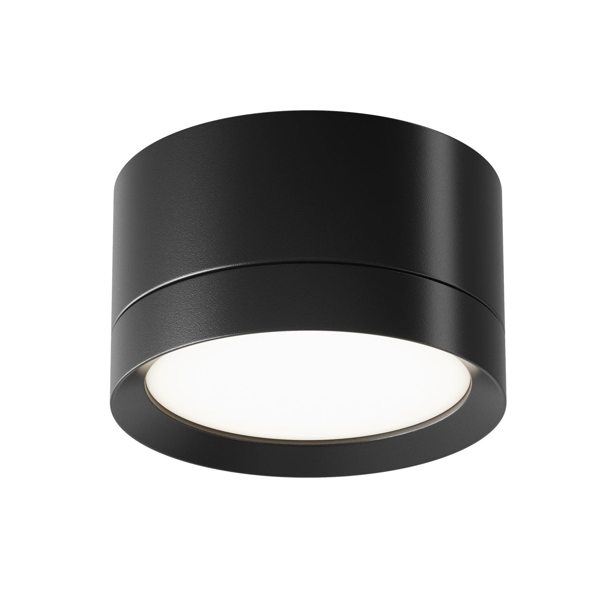 Sleek Black Hoop Ceiling & Wall Lamp - Modern Illumination