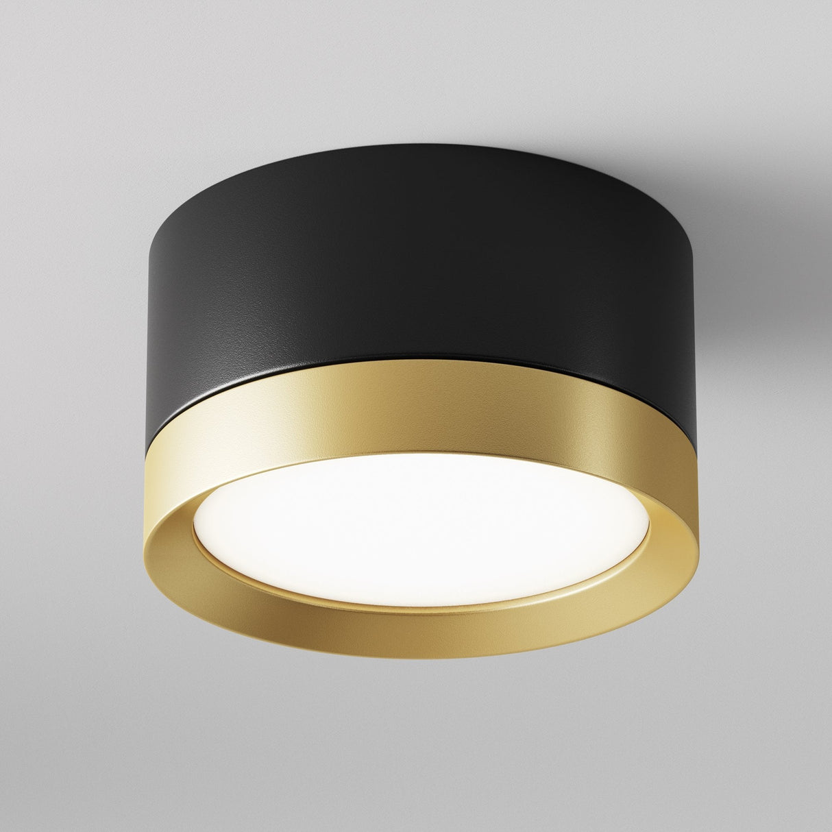 Elegant Black and Gold Ceiling Lamp - Hoop Series
