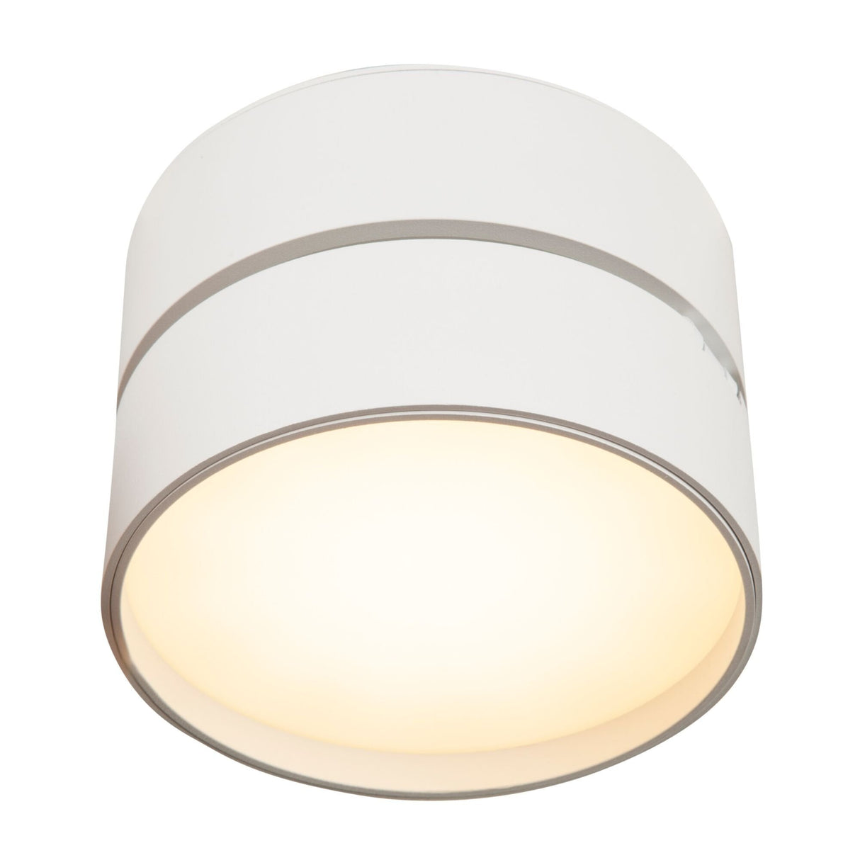 White Onda LED Ceiling Lamp with Adjustable Swivel Hinge