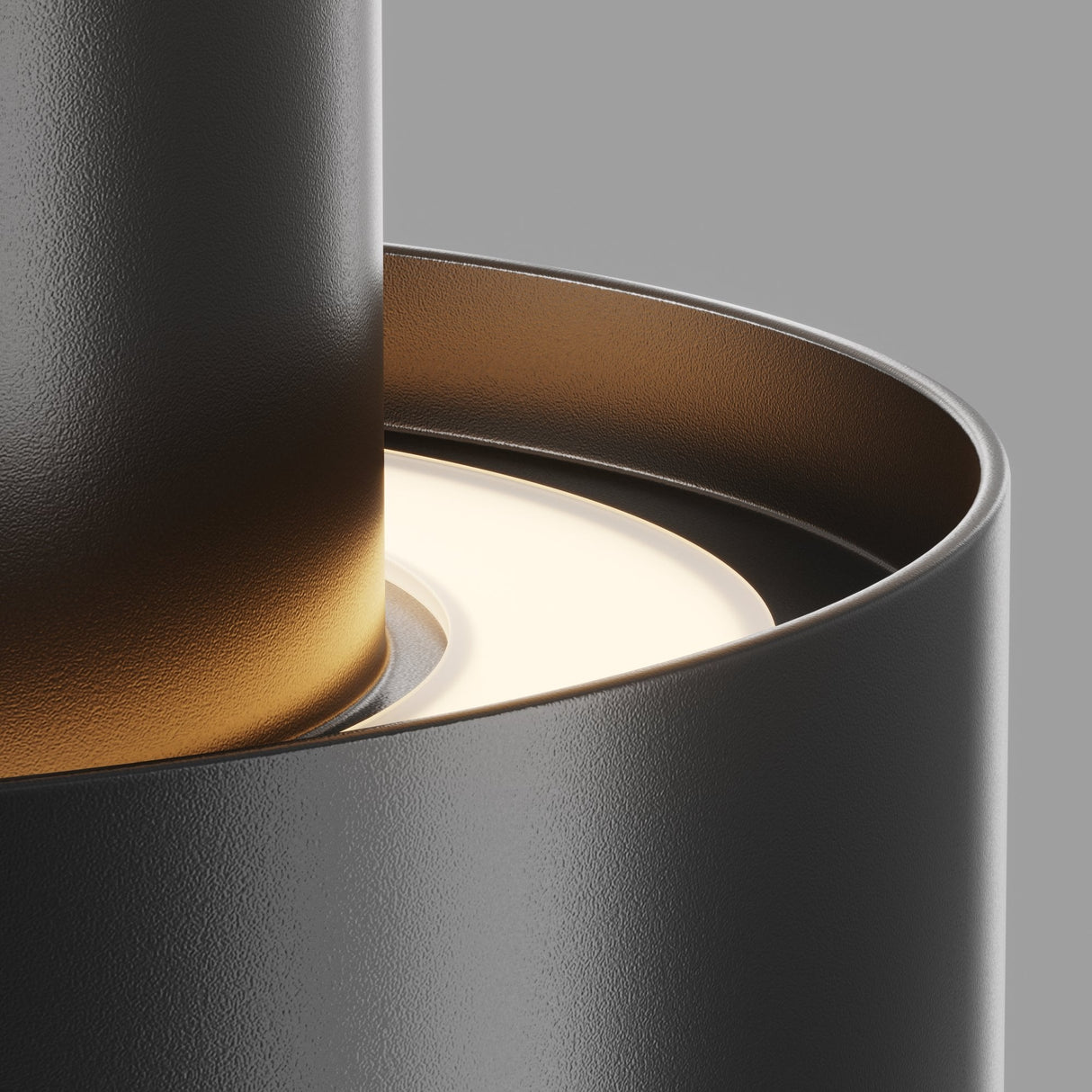 Black Aluminum Planet Lamp - Modern Surface Mounted Ceiling Light