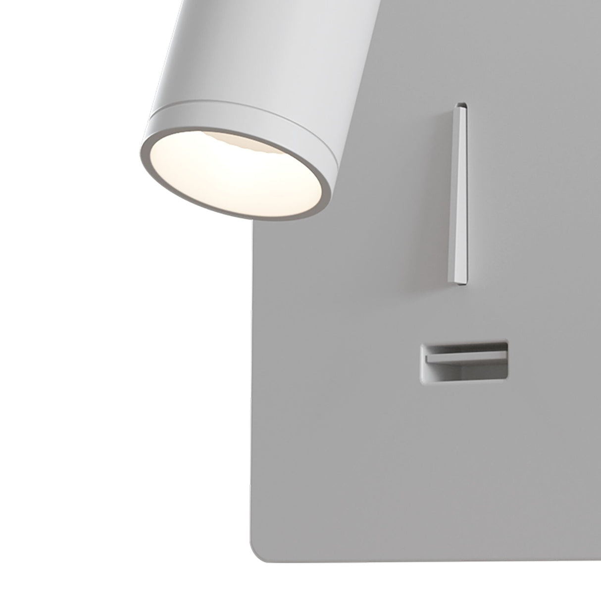 White Mirax Adjustable LED Wall Lamp - Sleek Cylindrical Design