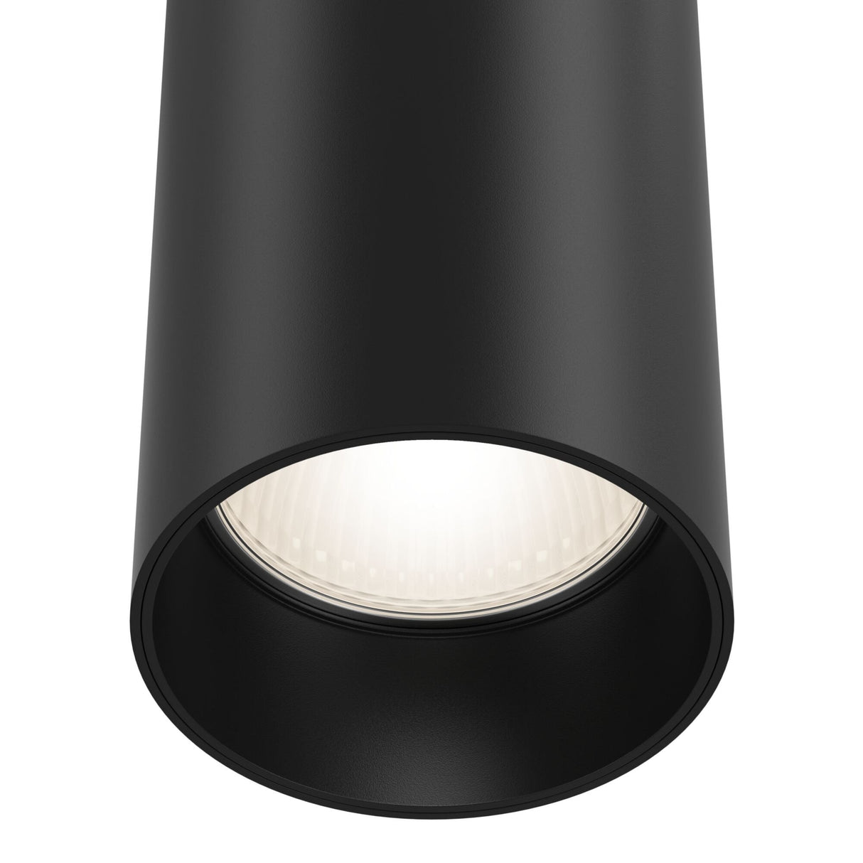 Black Sleek Pendant Focus Lamp