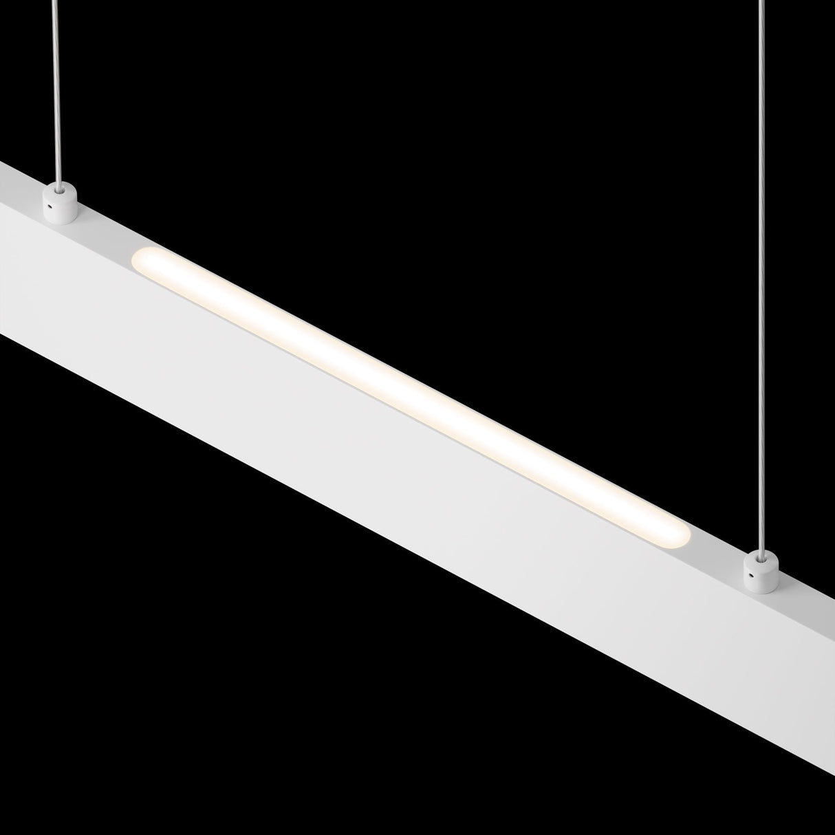Contemporary White Step Pendant Lamp by Maytoni