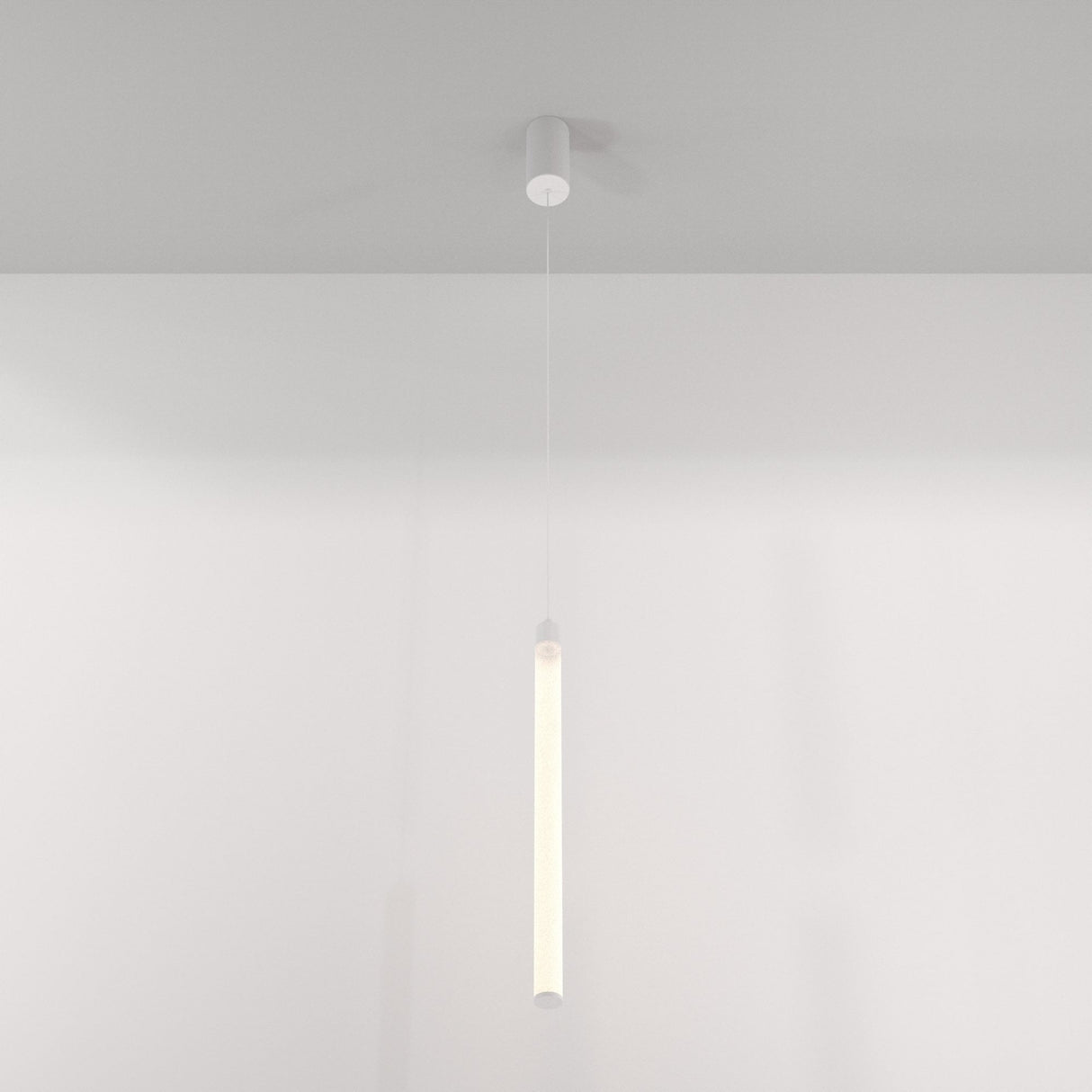Sleek White Ray Pendant Lamp - Modern Aluminum Design
