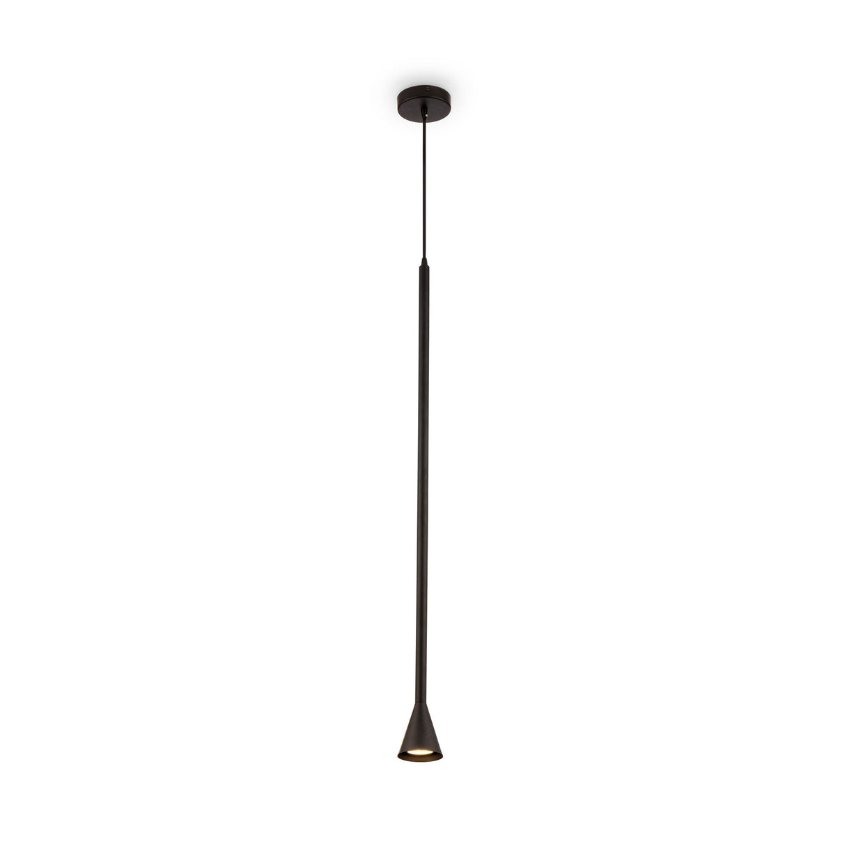 Sleek Black Metal Arrow Pendant Light - Modern Minimalist Design