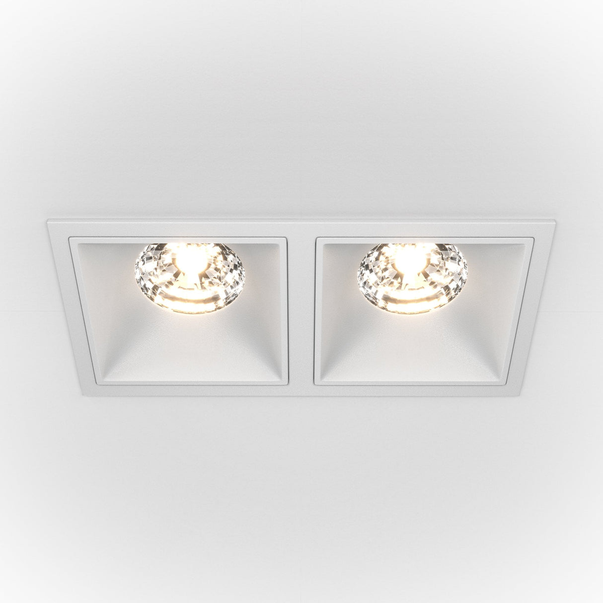 Sleek White Alfa LED Downlight by Maytoni Technical