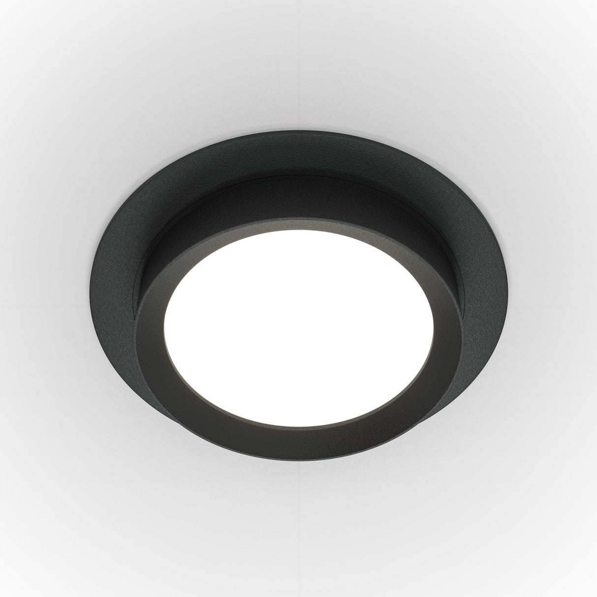 Hoop Recessed Downlight in Sleek Black Finish