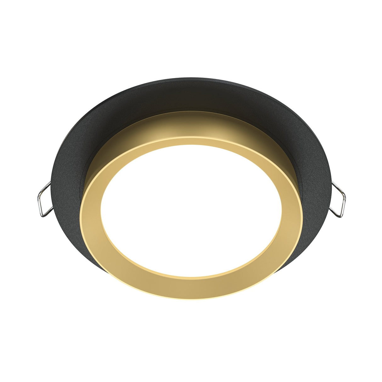 Sleek Black and Gold Hoop Recessed Downlight
