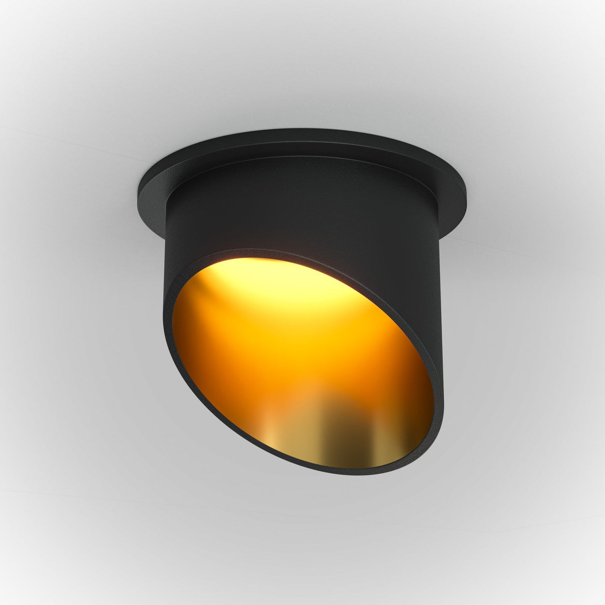 Lipari Series Black and Gold Downlight - Elegant Aluminum Design