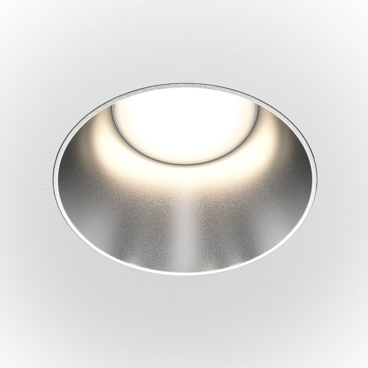 Sleek Matte Silver Recessed Downlight - Adjustable GU10 Series by Maytoni Technical