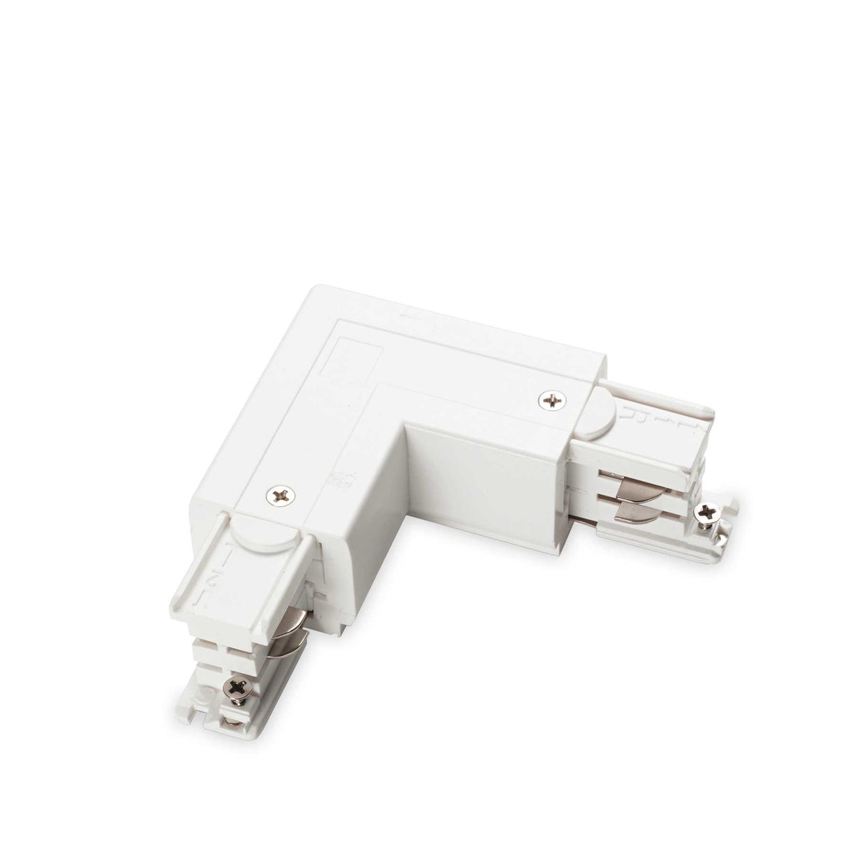 Sleek White Trimless L Connector with On-Off Capability