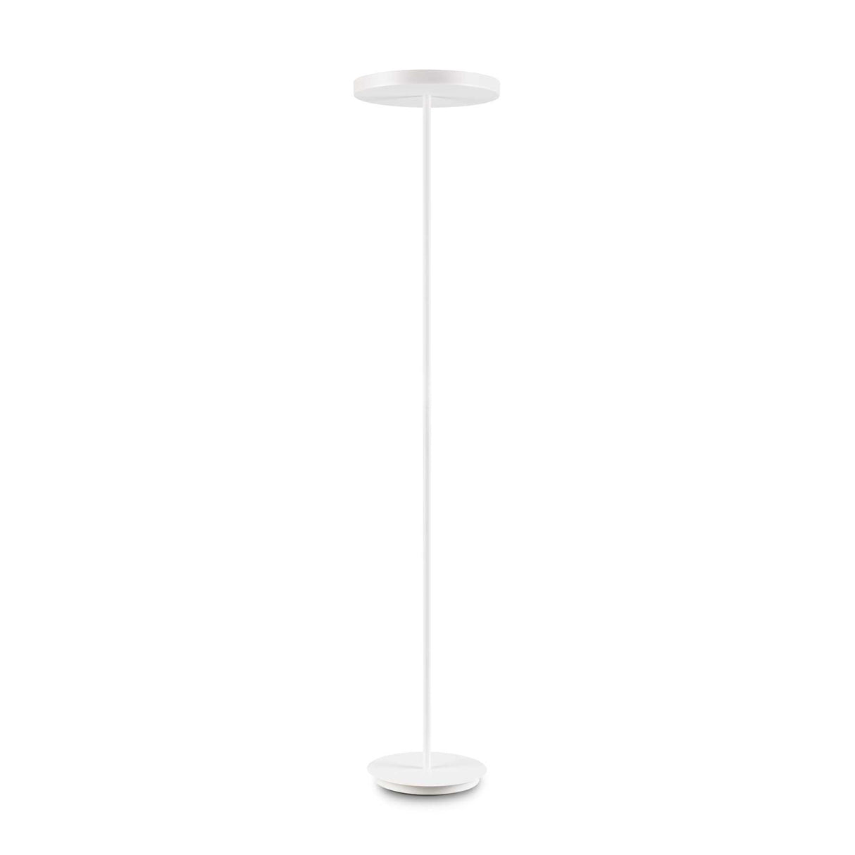 White Quadruple Bulb Column Lamp