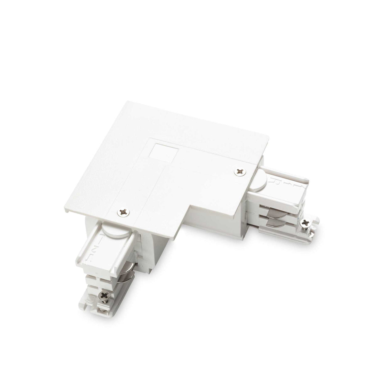 White LINK TRIM L-Connector with Left On-Off Switch
