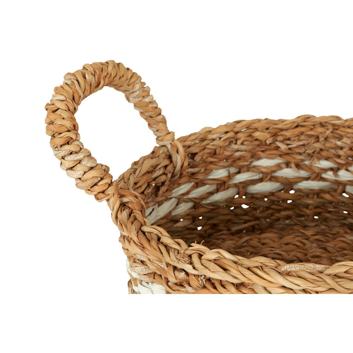 Set of Two Low Seagrass Baskets