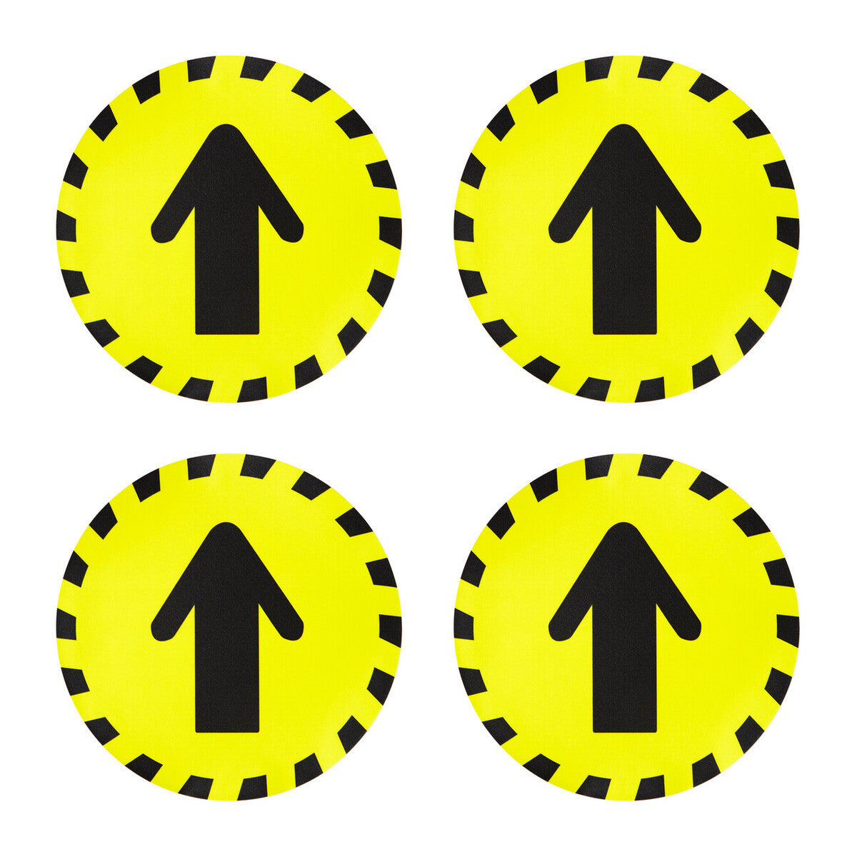 Warning Floor Sticker Arrow Set of 4