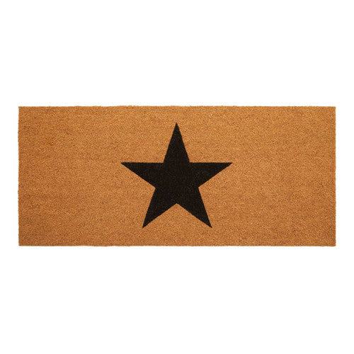 Big Black Star Extra Large Doormat