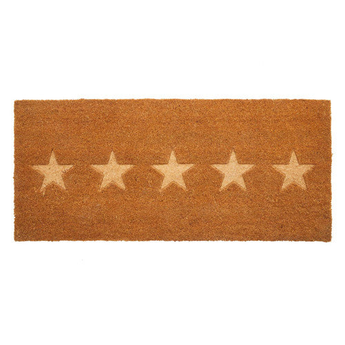 Five Embossed Stars Extra Large Doormat