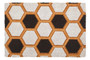 Filta Embossed Hexagon Coir Doormat