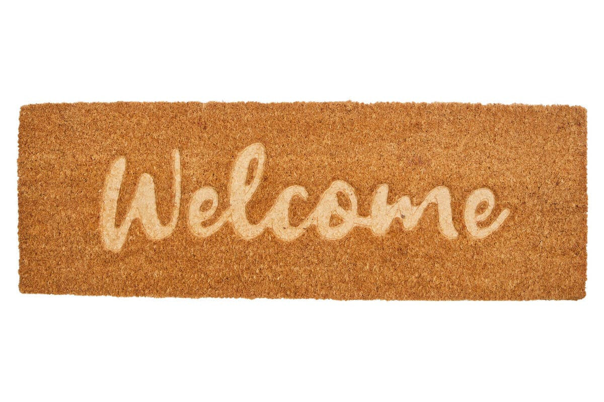 Filta Embossed Welcome Coir Rectangular Doormat