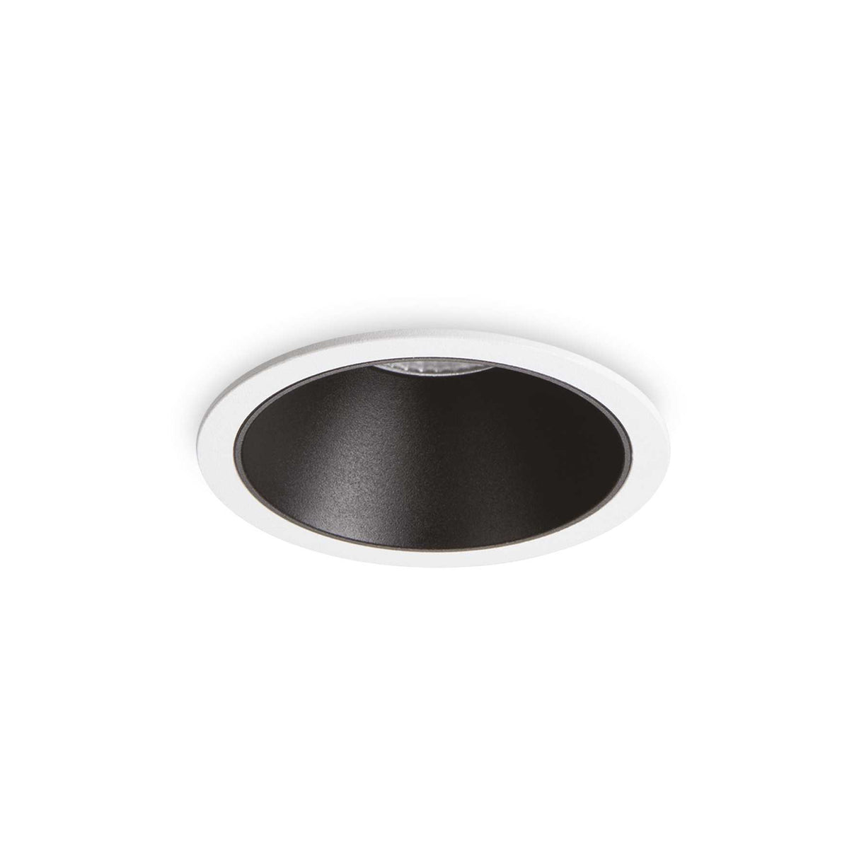 Sleek Circular LED Light 11W 3000K - White & Black Design