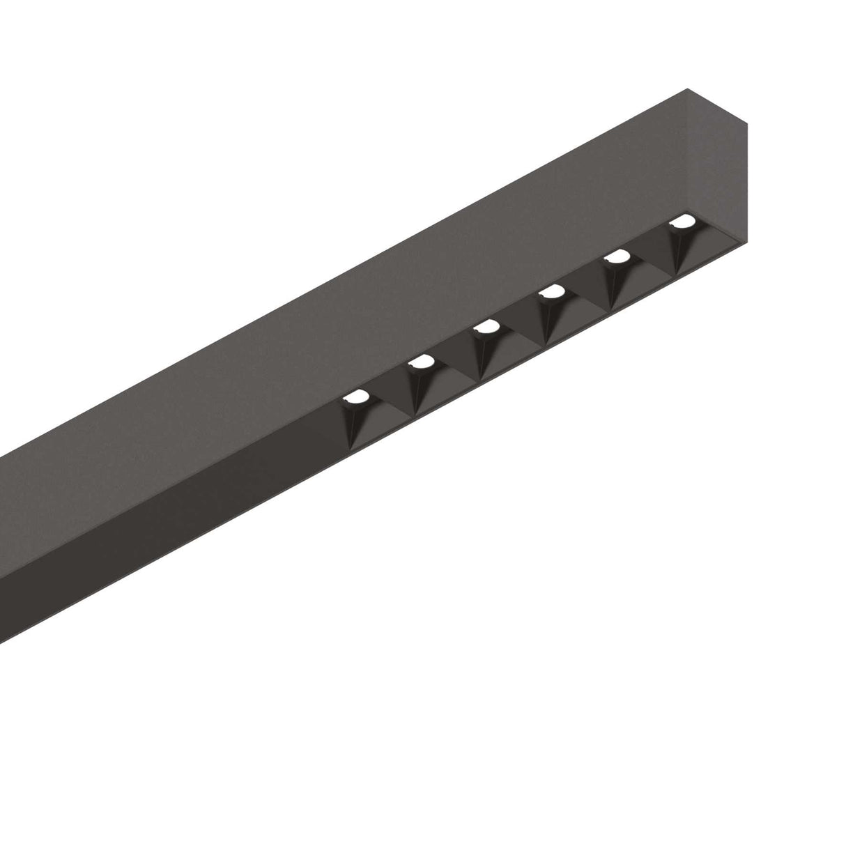 Black FLUO ACCENT 1200 Light Fixture with 4000K Illumination