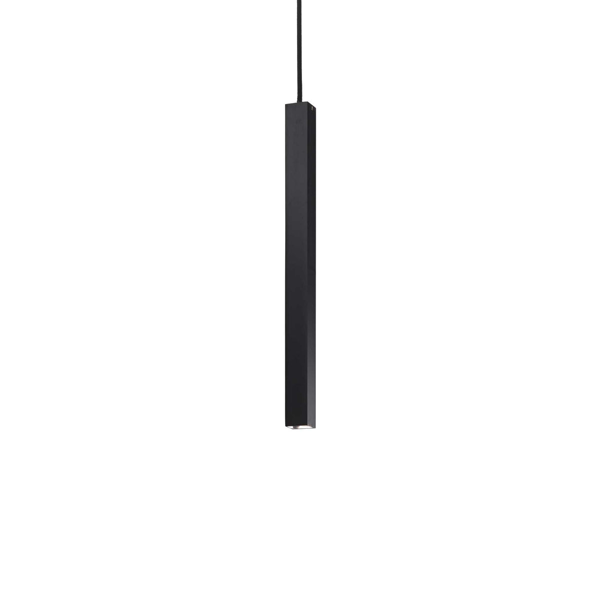 Sleek Black ULTRATHIN Square Pendant Light D040 with On-Off Function