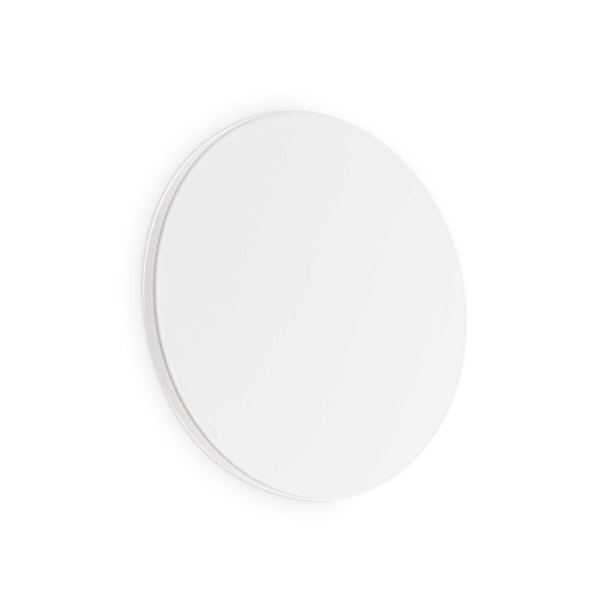 Sleek Circular Wall Lamp in Elegant White