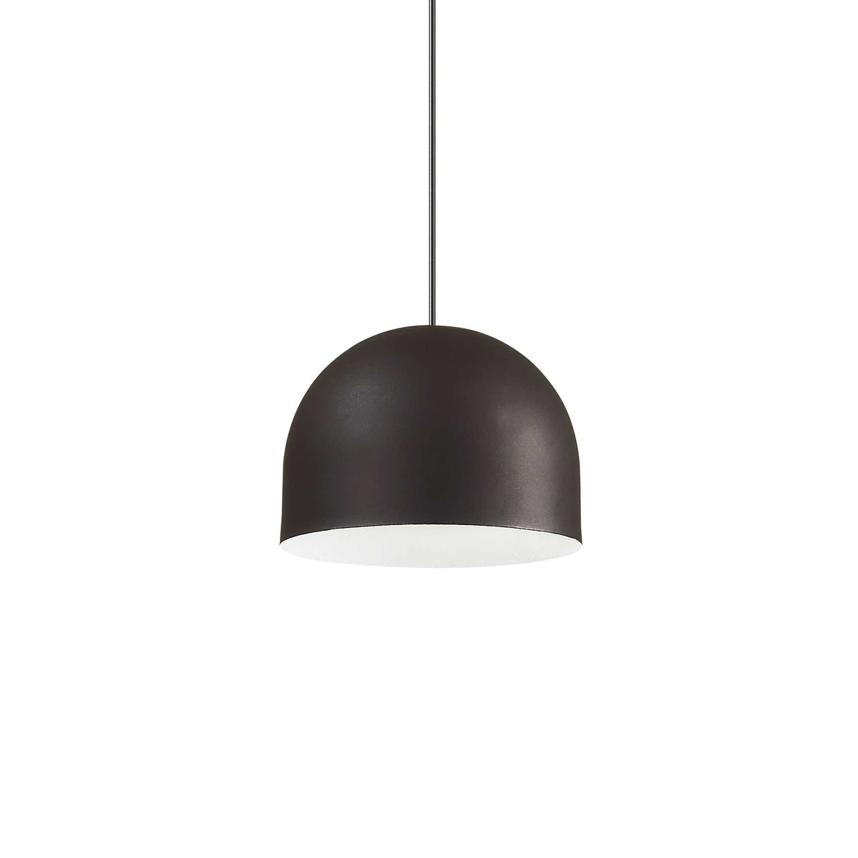 Elegant Black Pendant Light with Single Bulb Design