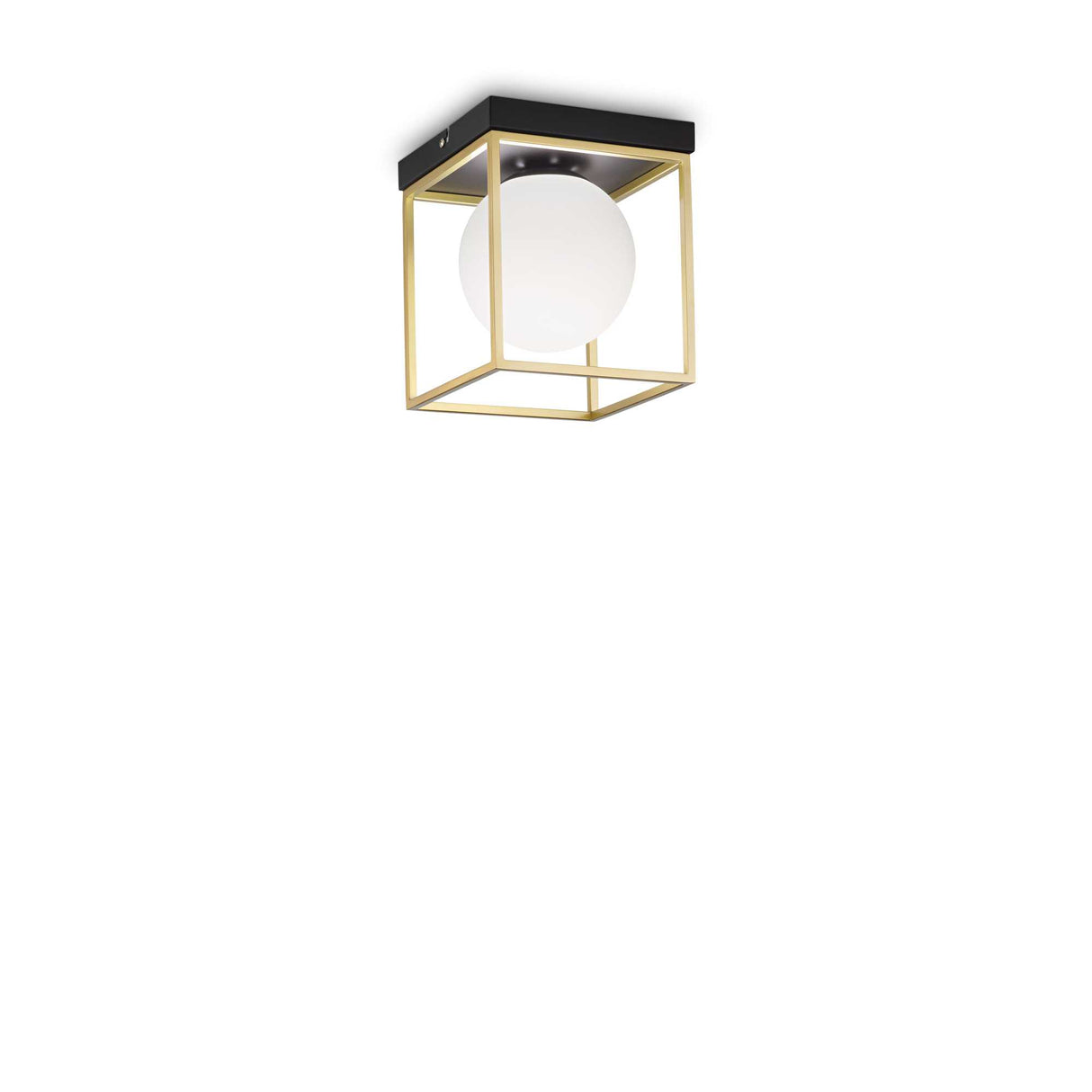 LINGOTTO Brass Flush Mount Light with Single Bulb