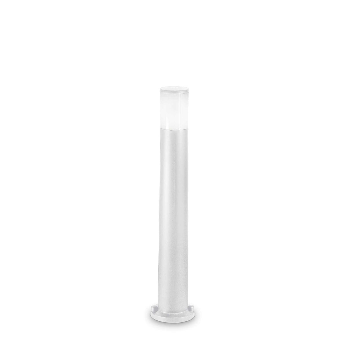 Sleek White ATENA Single-Bulb Lamp