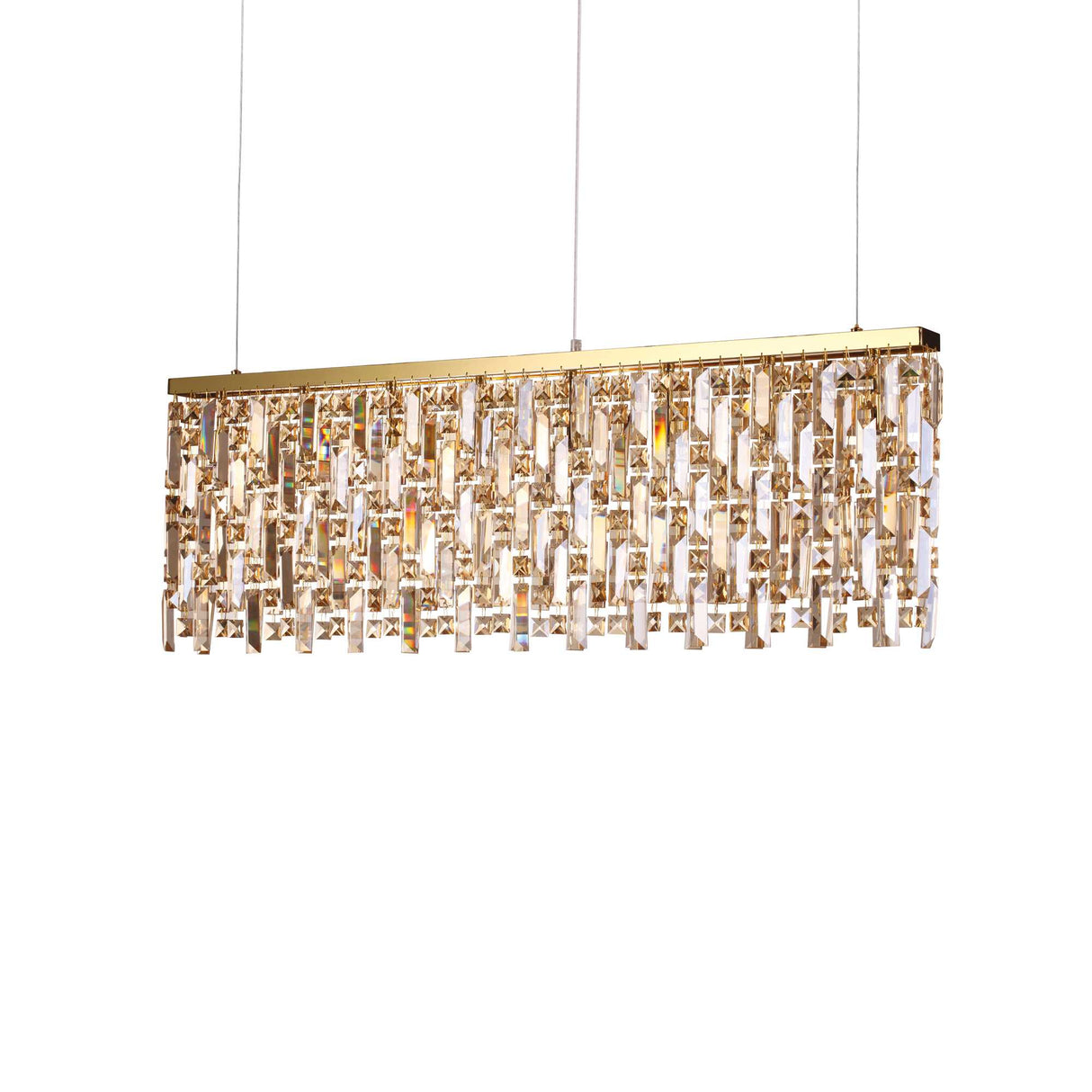 Radiant Brass ELISIR 8-Bulb Pendant Light