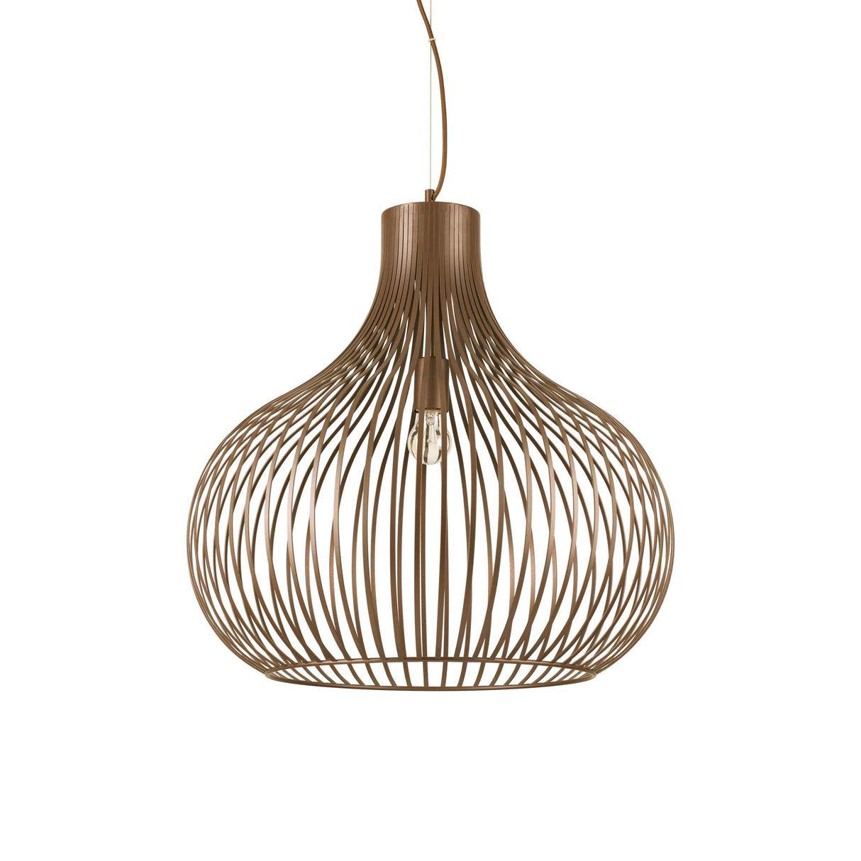 Glamorous Glow Onion Pendant Light - Single Bulb Design