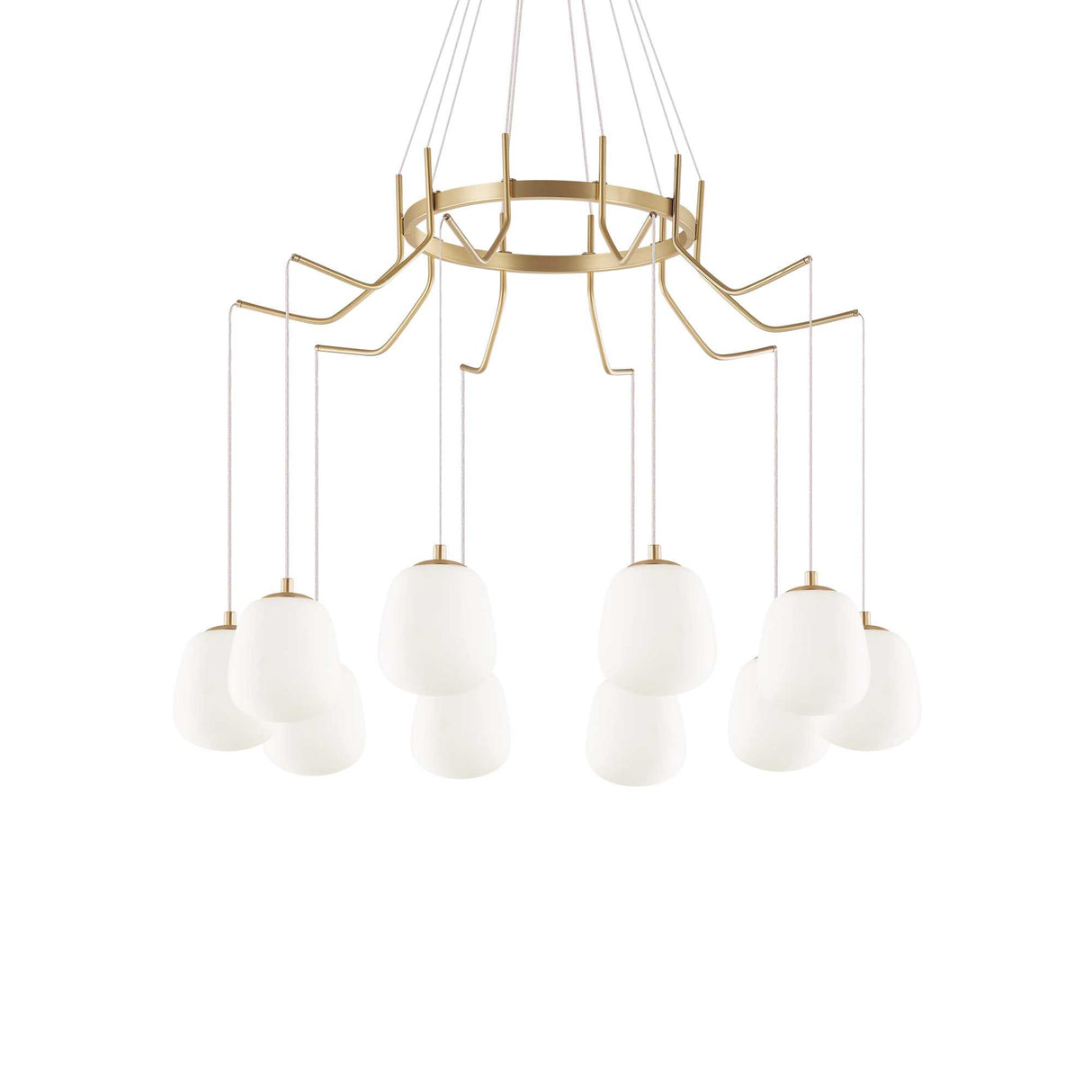 Radiant Elegance: 10-Light Karousel Chandelier