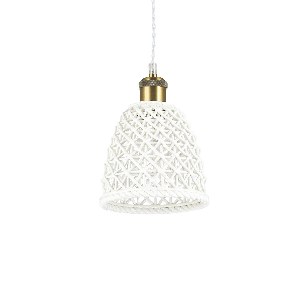 Elegant Lugano Single-Bulb Pendant Light D16