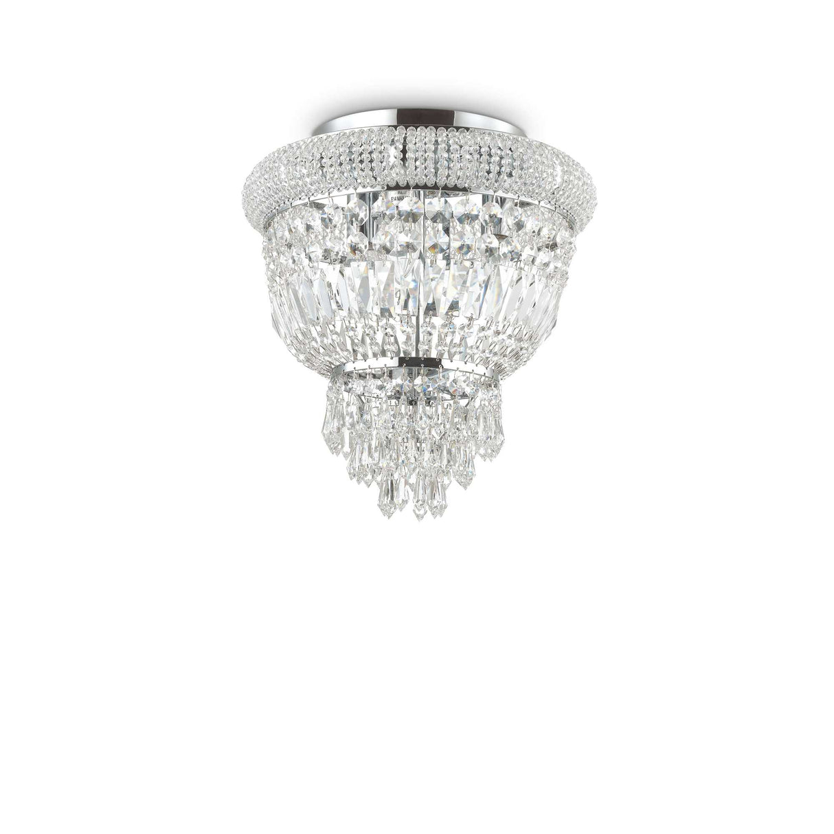 Dubai Chrome Trio Flush Ceiling Light