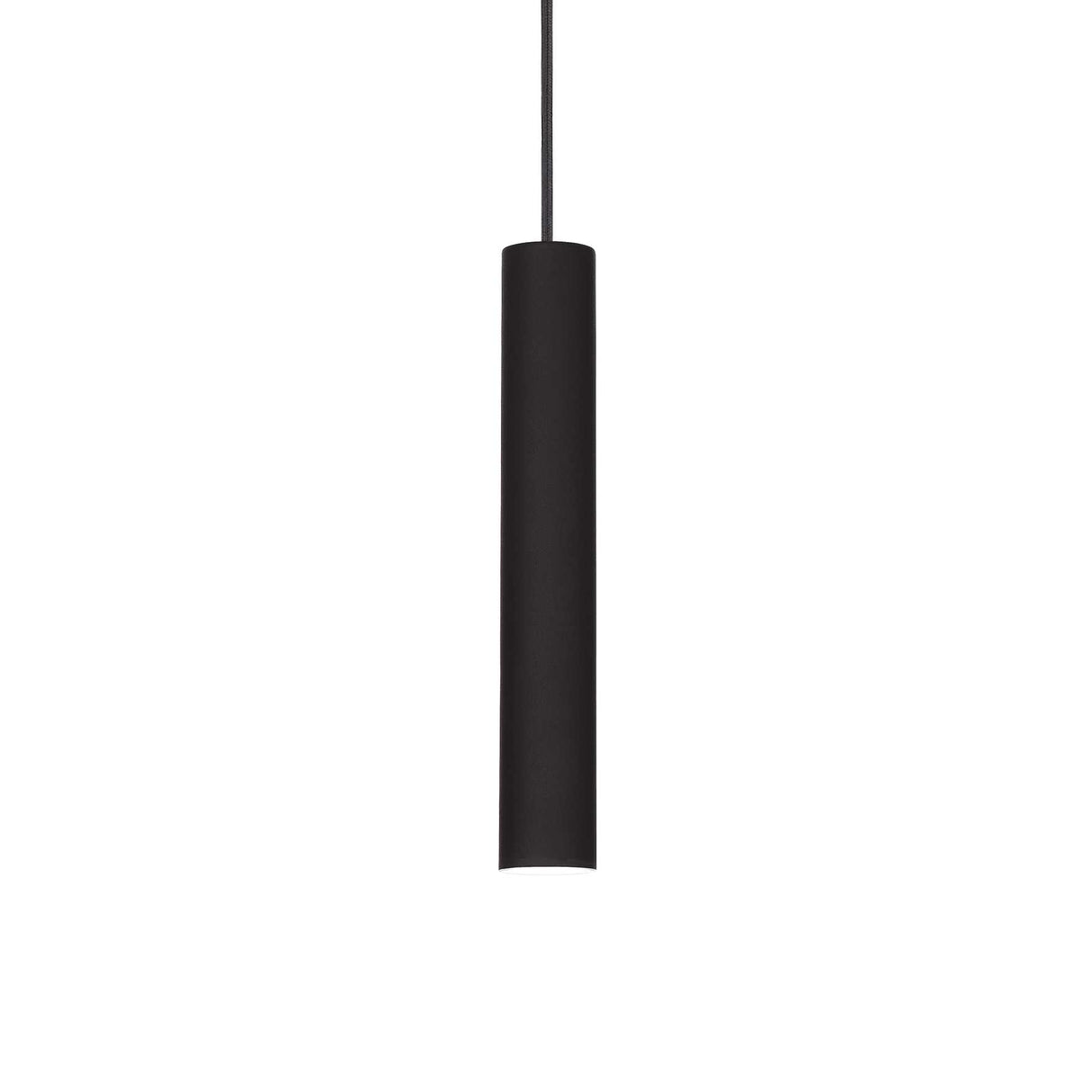 Sleek Black Cylinder Pendant Light