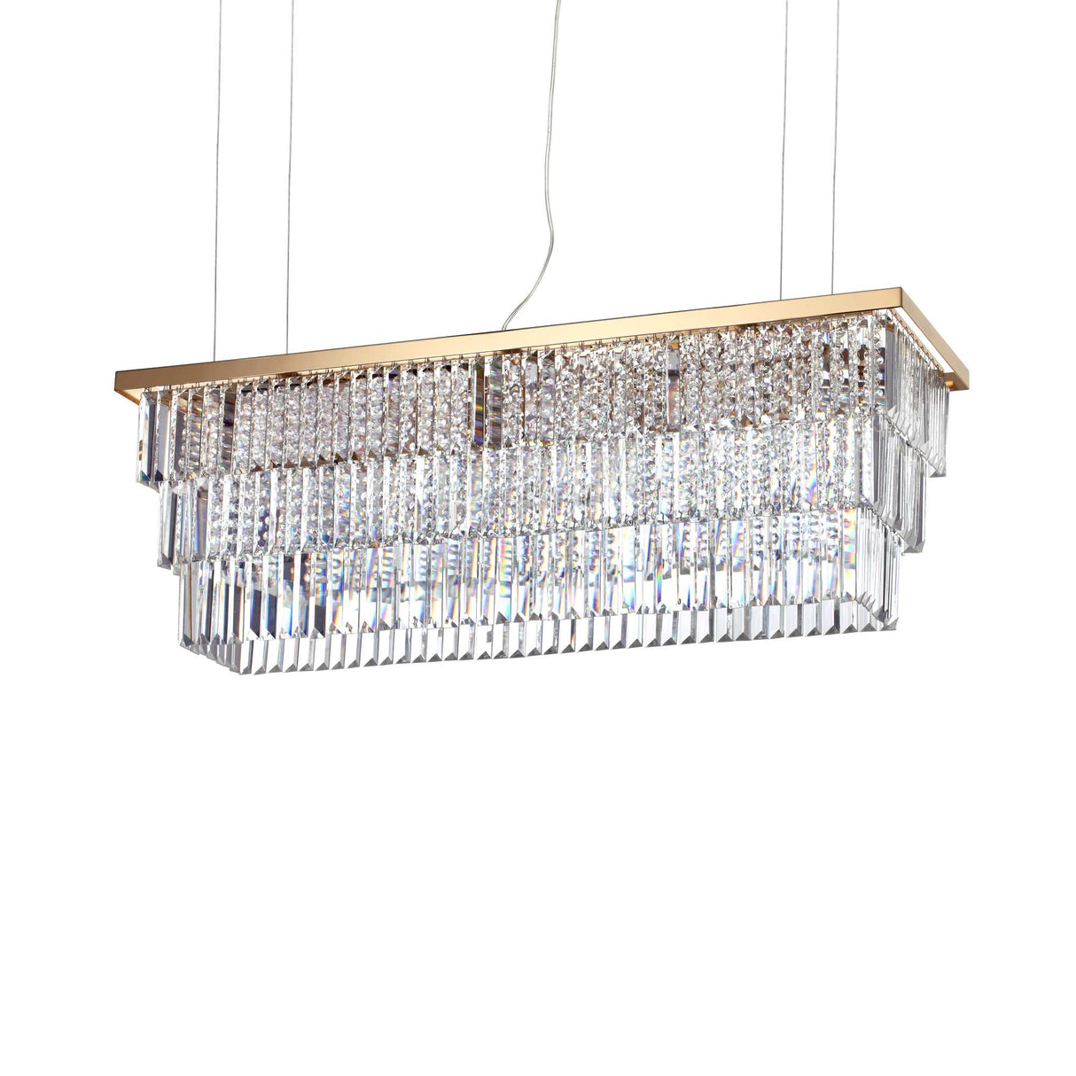 Golden Elegance: 8-Bulb Martinez Pendant Light