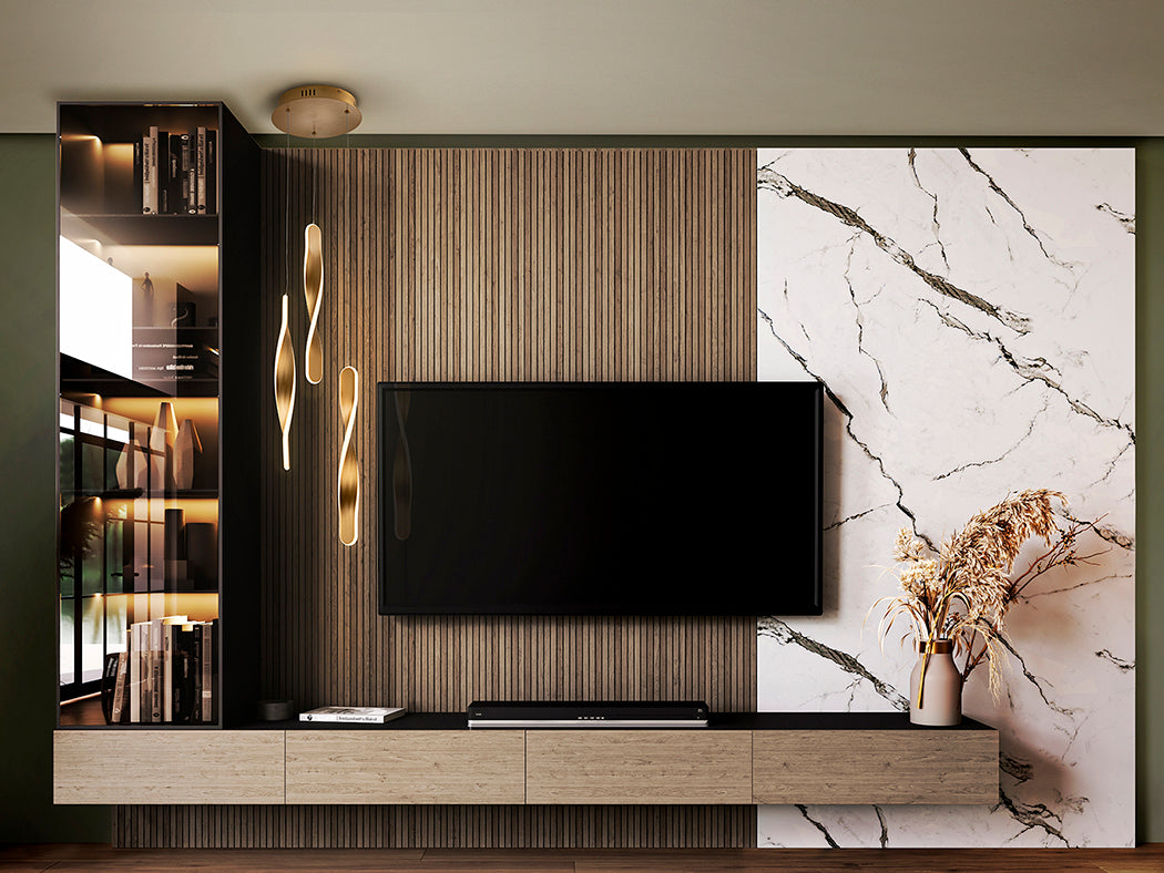 Elegant Triple Twist Gold Lamp