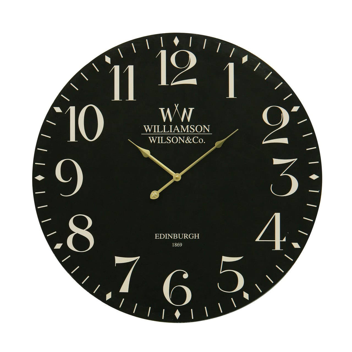Destini 60cm Dia Classical Black Wall Clock