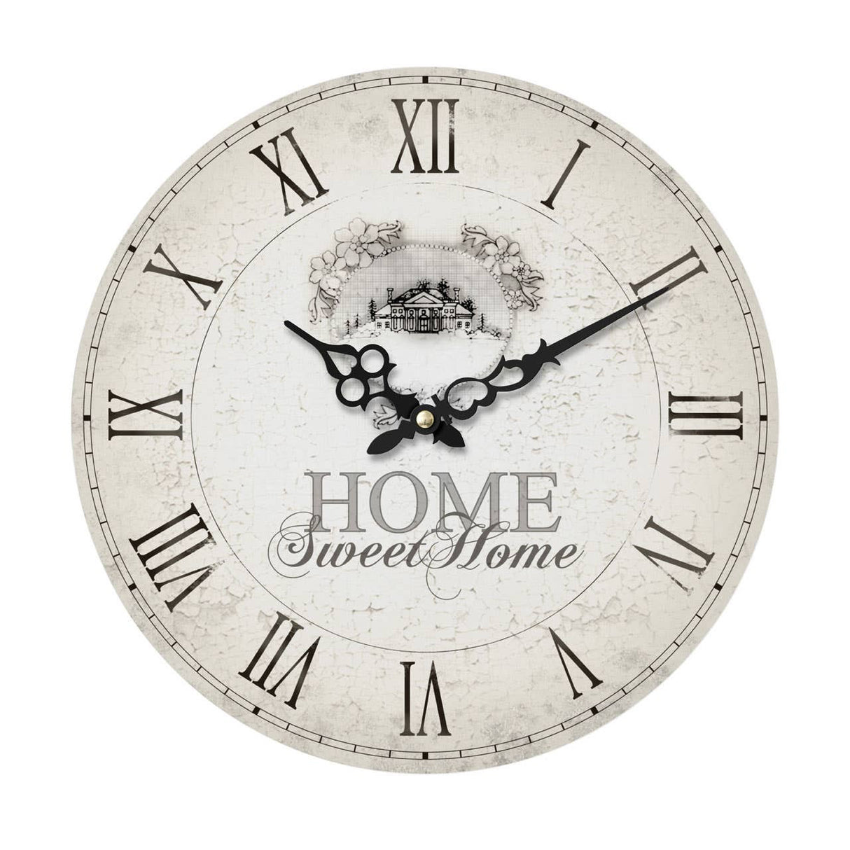 Home Sweet Home 34cm Dia Round Wall Clock