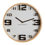 Vitus 30cm Dia White Wood Large Numbers Wall Clock