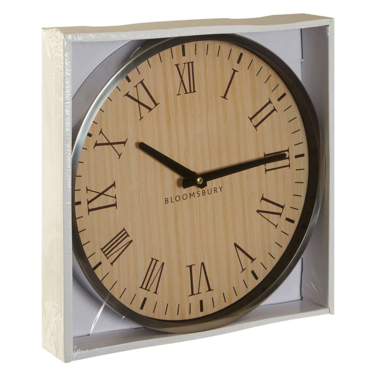Vitus Natural And Silver Wall Clock