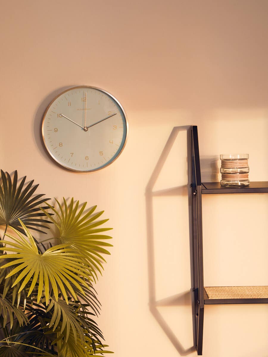 Elko Gold / Mint Green Finish Wall Clock