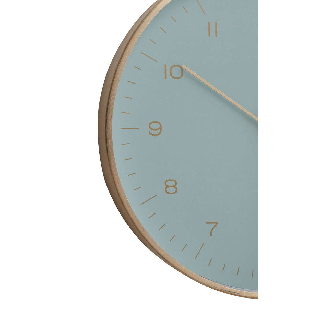 Elko Gold / Mint Green Finish Wall Clock
