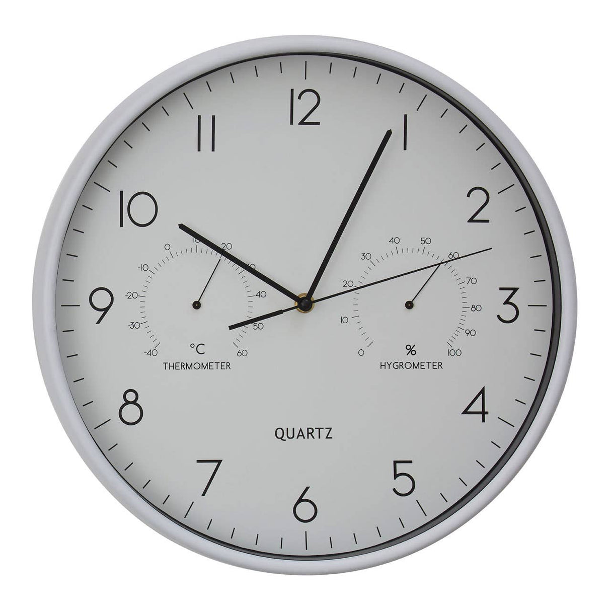 Elko Wall Clock With Temp / Humidity Dial