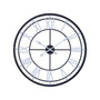Skeletal Wall Clock With Black Finish Frame