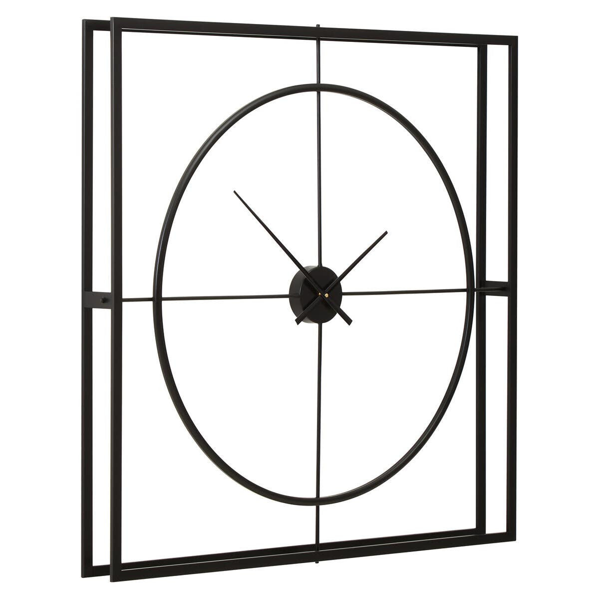Trinity 105cm Dia Black Finish Wall Clock