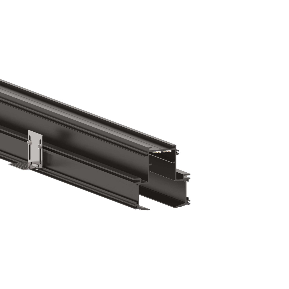 Recessed Arca Profile - 3000mm in Black Finish