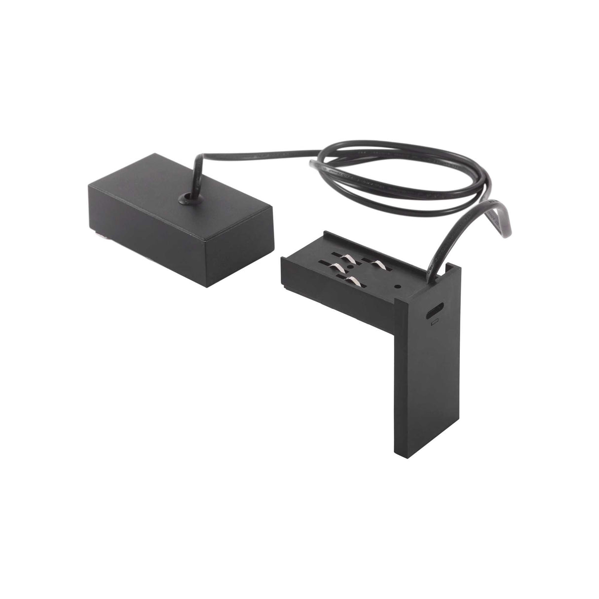 Sleek Black ARCA Endcap for Electrified Pendant Lighting