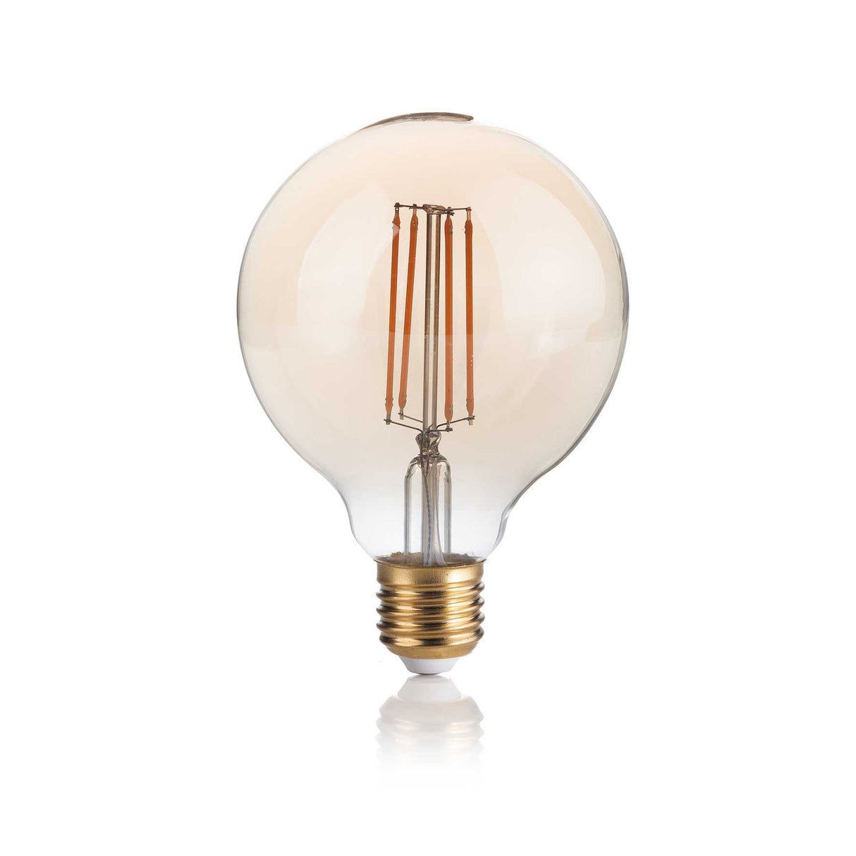Amber Dimmable E27 Globe LED, 2200K, CRI80, 4W